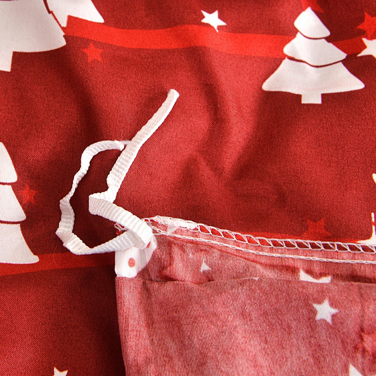 91家纺网 家纺一手货源 找家纺 柏钧家纺 2026圣诞新款专供外贸跨境电商热销款印花套件系列--单品被套被套单件 麋鹿红