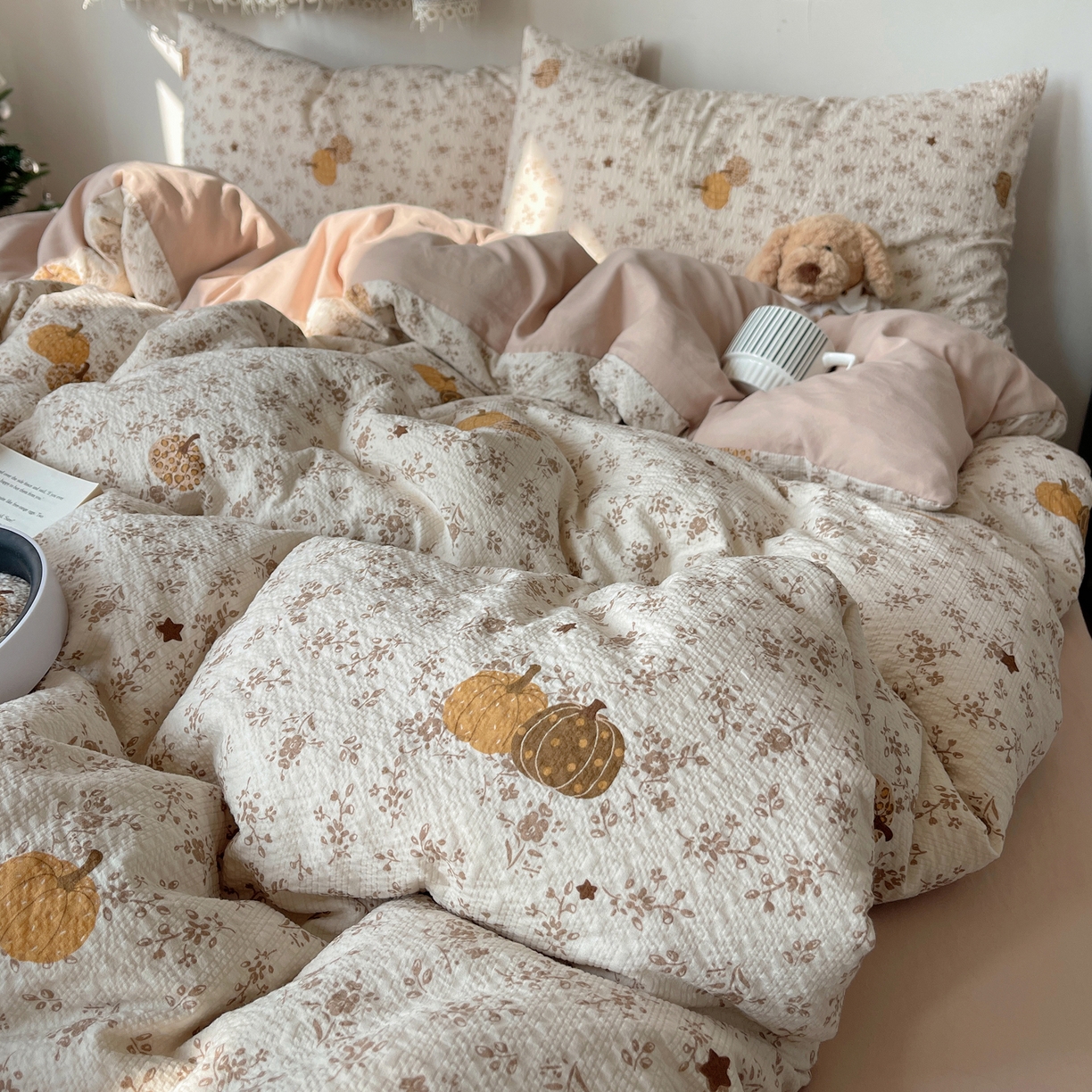 91家纺网 家纺一手货源 找家纺 （总）沐芷 2026 高克重110g泡芙棉四件套A类床上用品被套宿舍床单三件套【提供买家秀】