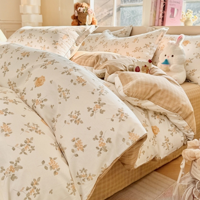 91家纺网 家纺一手货源 找家纺 （总）简冠家纺 2026新款12868印花全棉四件套纯棉四件套