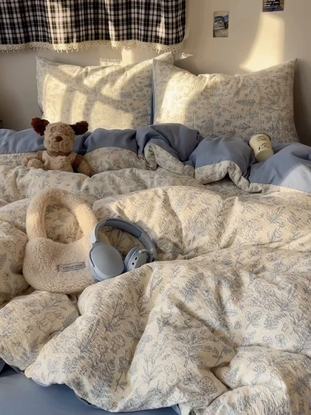 91家纺网 家纺一手货源 找家纺 沐芷 2026 高克重110g泡芙棉四件套A类床上用品被套宿舍床单三件套【提供买家秀】 绵绵奶兔