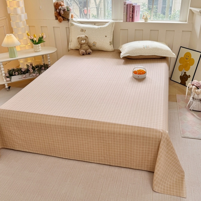 91家纺网 家纺一手货源 找家纺 简冠家纺 2026新款12868印花全棉四件套纯棉四件套 布朗熊