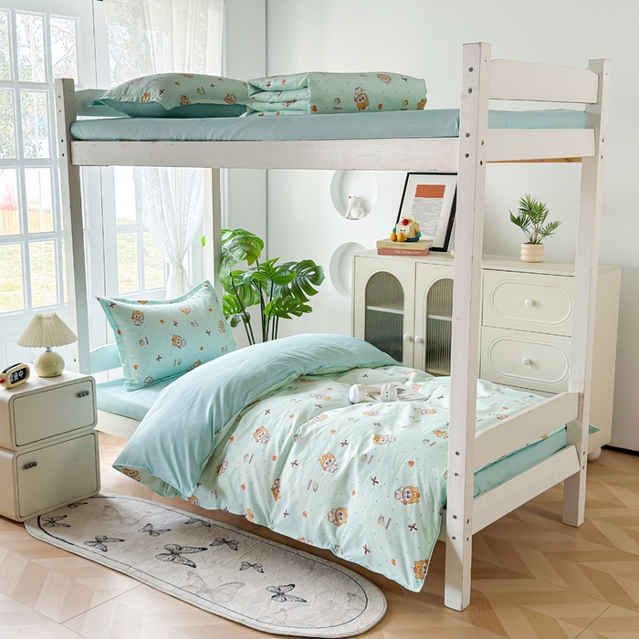 91家纺网 家纺一手货源 找家纺 （总）简冠 开学季2025植物羊绒学生宿舍上下铺学生三件套学生床垫被子被芯大礼包