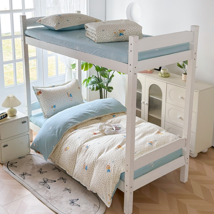 91家纺网 家纺一手货源 找家纺 （总）简冠 开学季2025植物羊绒学生宿舍上下铺学生三件套学生床垫被子被芯大礼包