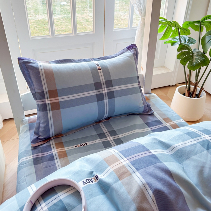 91家纺网 家纺一手货源 找家纺 简冠 开学季2025植物羊绒学生宿舍上下铺学生三件套学生床垫被子被芯大礼包彩韵