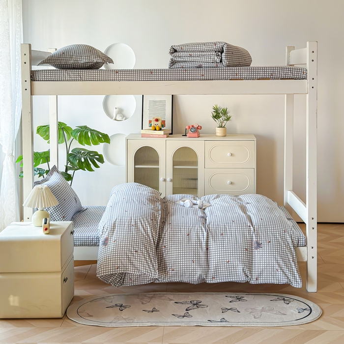 91家纺网 家纺一手货源 找家纺 简冠 开学季2025植物羊绒学生宿舍上下铺学生三件套学生床垫被子被芯大礼包假日礼物