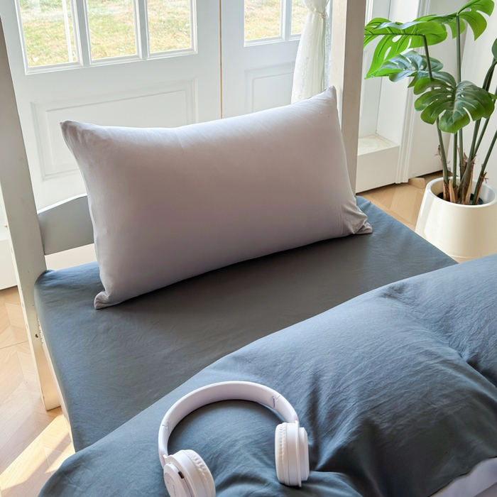 91家纺网 家纺一手货源 找家纺 简冠 开学季2025植物羊绒学生宿舍上下铺学生三件套学生床垫被子被芯大礼包浅灰+深灰