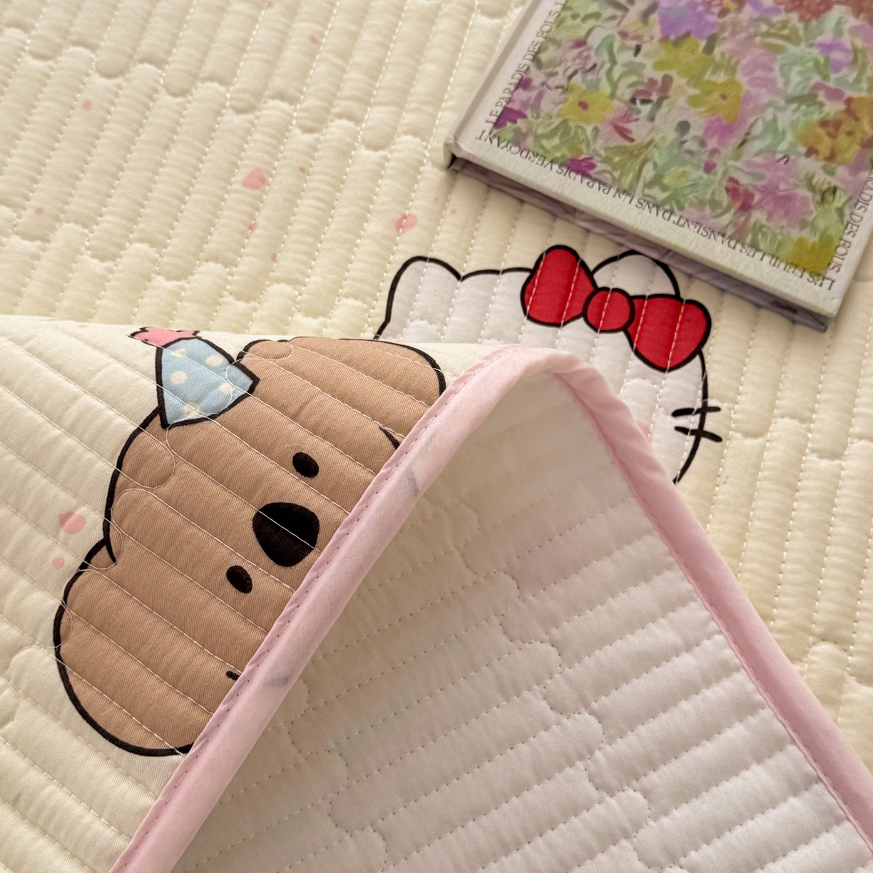 91家纺网 家纺一手货源 找家纺 （总）KA家纺 2026春夏新款小清新全棉纯棉印花床盖三件套-第一波