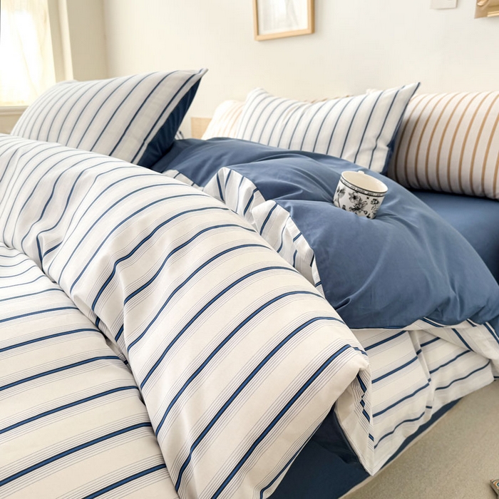 91家纺网 家纺一手货源 找家纺 （总）合欢（原天一阁） 2026新款100%全棉纯棉13372简约时尚四件套