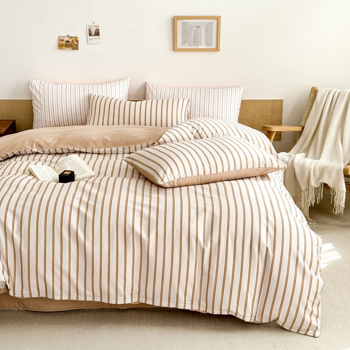 91家纺网 家纺一手货源 找家纺 （总）合欢（原天一阁） 2026新款100%全棉纯棉13372简约时尚四件套