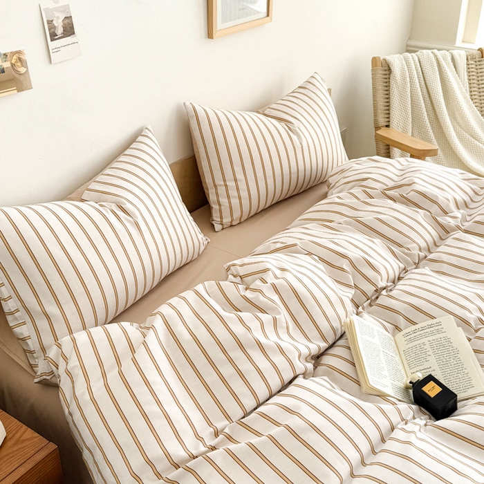 91家纺网 家纺一手货源 找家纺 （总）合欢（原天一阁） 2026新款100%全棉纯棉13372简约时尚四件套