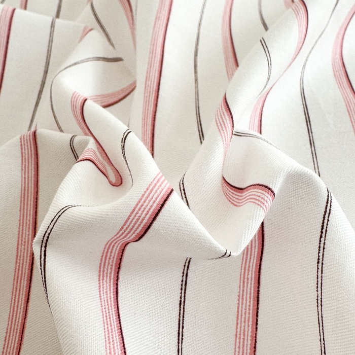 91家纺网 家纺一手货源 找家纺 合欢（原天一阁） 2026新款100%全棉纯棉13372简约时尚四件套 条纹粉