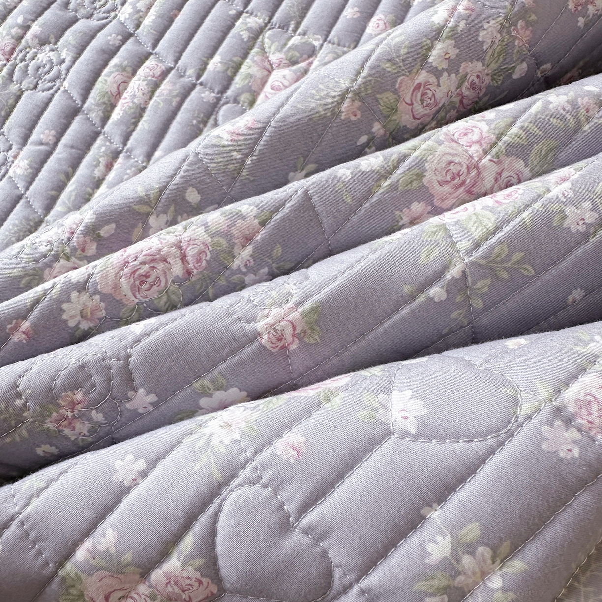 91家纺网 家纺一手货源 找家纺 （总）宜凡家纺 2026新款全棉法式碎花床盖三件套（所有三件套价格不得低于供货价+45元出售）