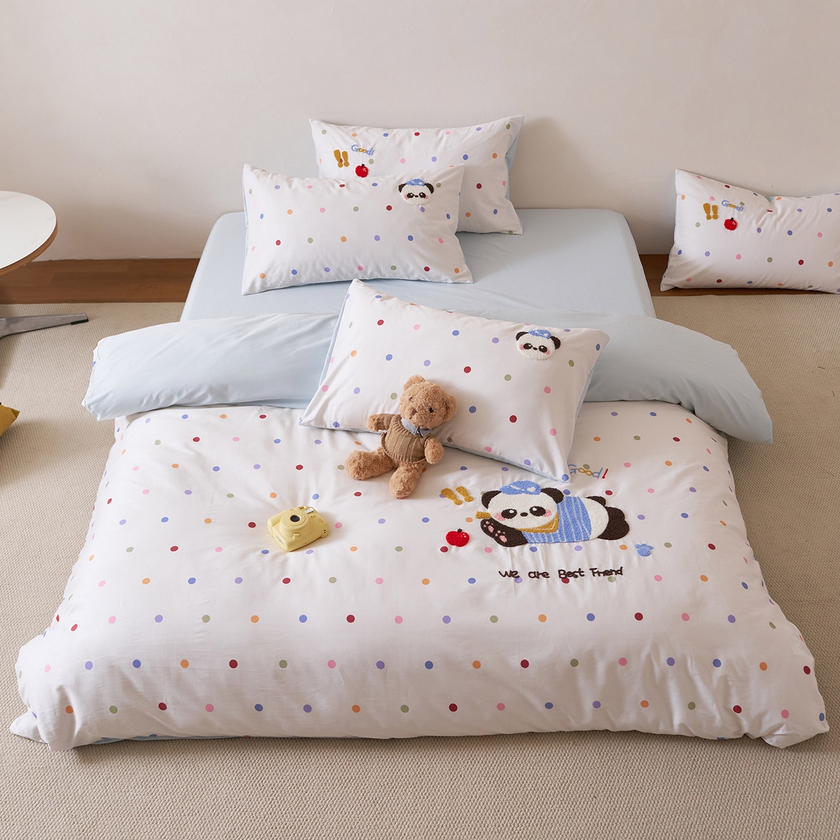 91家纺网 家纺一手货源 找家纺 （总）久典家居 2026新款A类50S双股100支全棉纯棉贡缎长绒棉数码印花毛巾绣四件套