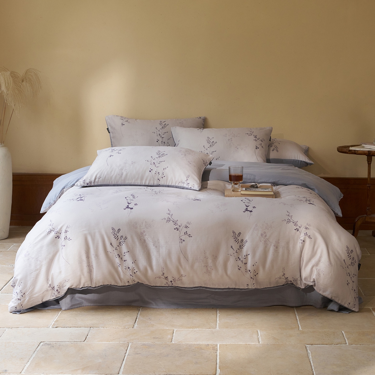 91家纺网 家纺一手货源 找家纺 （总）久典家居 2026新款A类全棉纯棉数码印花天丝棉双层纱四件套