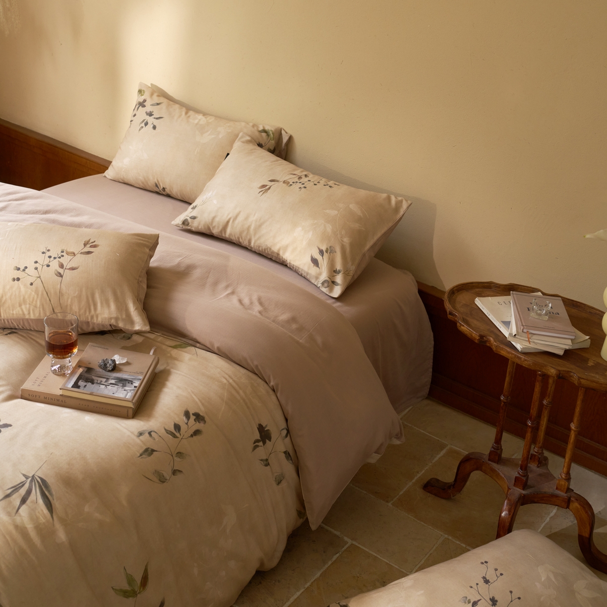 91家纺网 家纺一手货源 找家纺 （总）久典家居 2026新款A类全棉纯棉数码印花天丝棉双层纱四件套