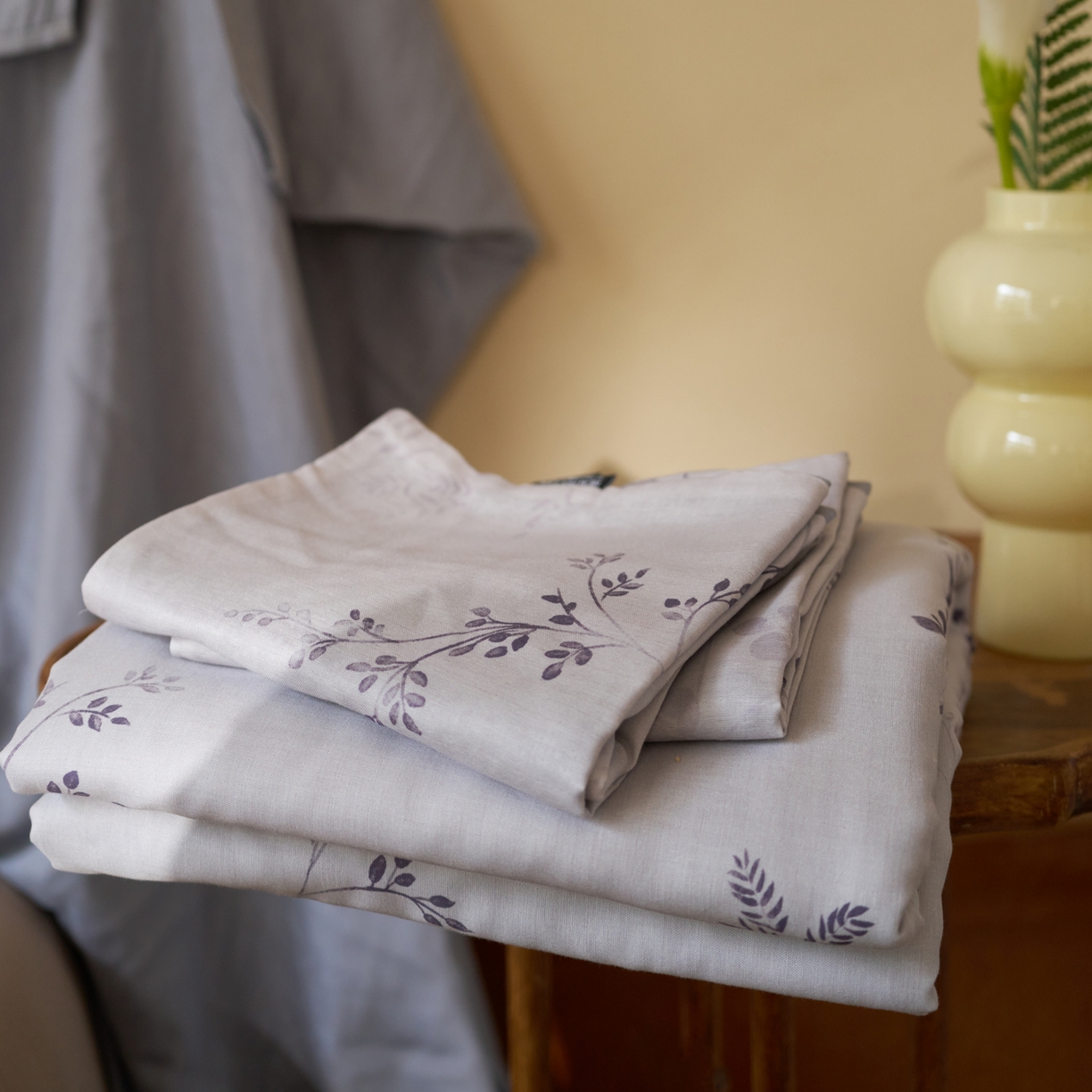 91家纺网 家纺一手货源 找家纺 久典家居 2026新款A类全棉纯棉数码印花天丝棉双层纱四件套 锦韵-蓝