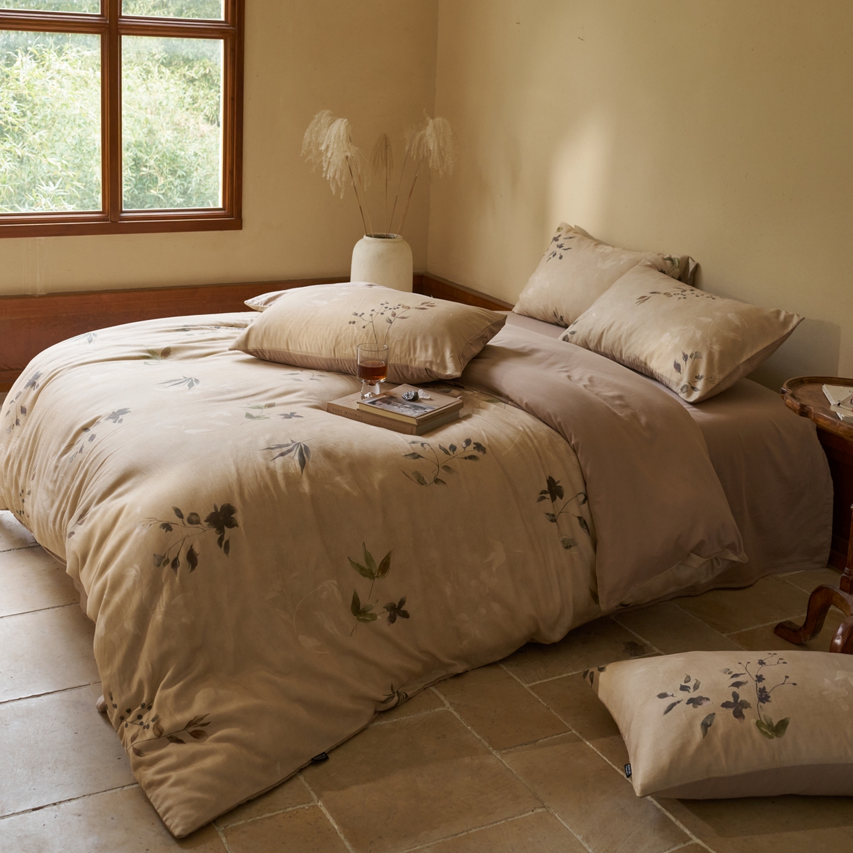 91家纺网 家纺一手货源 找家纺 （总）久典家居 2026新款A类全棉纯棉数码印花天丝棉双层纱四件套