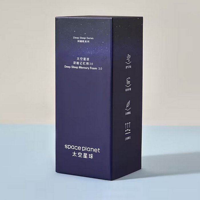 91家纺网 家纺一手货源 找家纺 蝶飞舞 2026新新款三代por3.0太空深睡记忆枕护颈枕头枕芯 蓝色纸盒