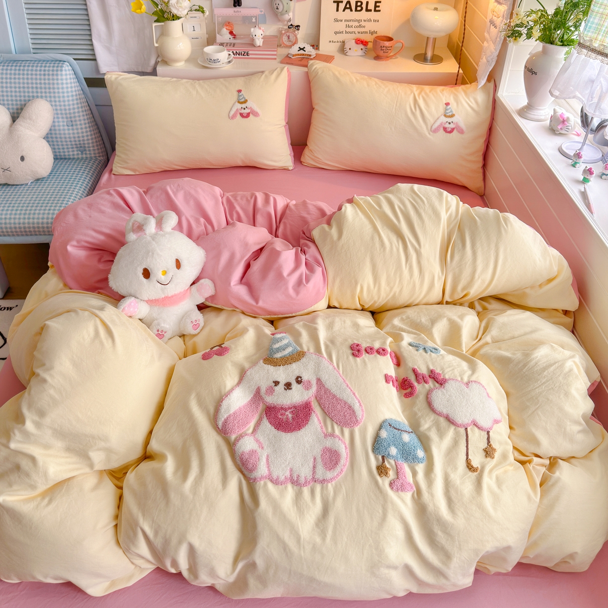 91家纺网 家纺一手货源 找家纺 （总）优卡迪家纺馆 2026新款A类云锦棉毛巾绣四件套下载文件包含买家秀