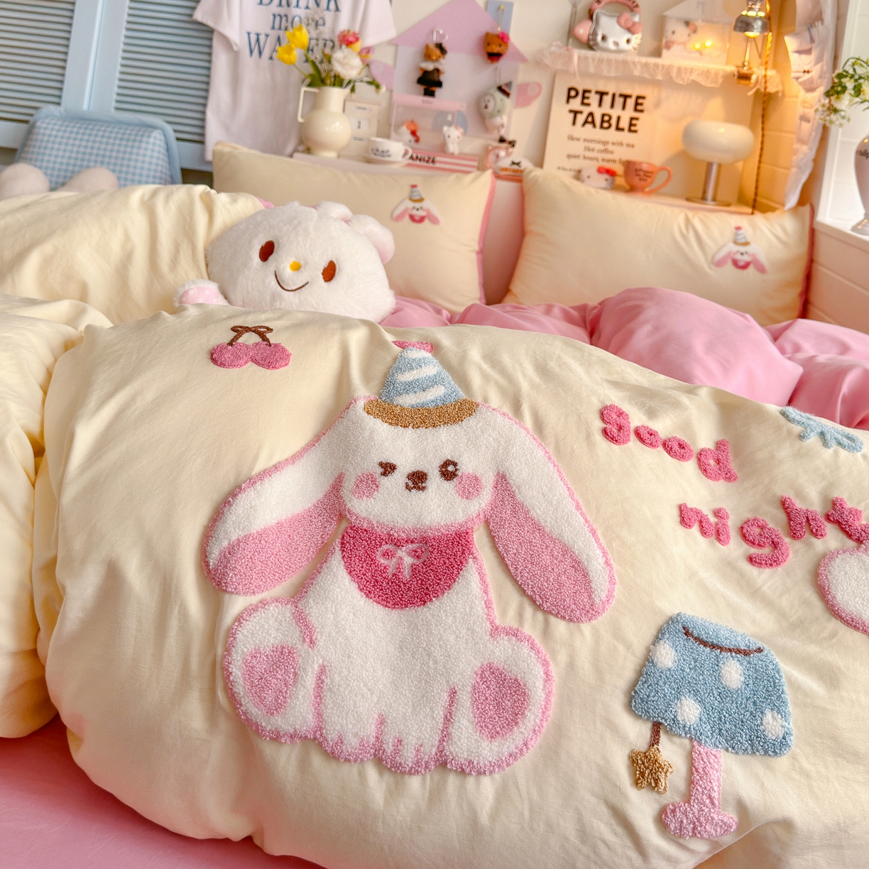 91家纺网 家纺一手货源 找家纺 （总）优卡迪家纺馆 2026新款A类亲肤水洗棉毛巾绣系列四件套下载文件包含买家秀