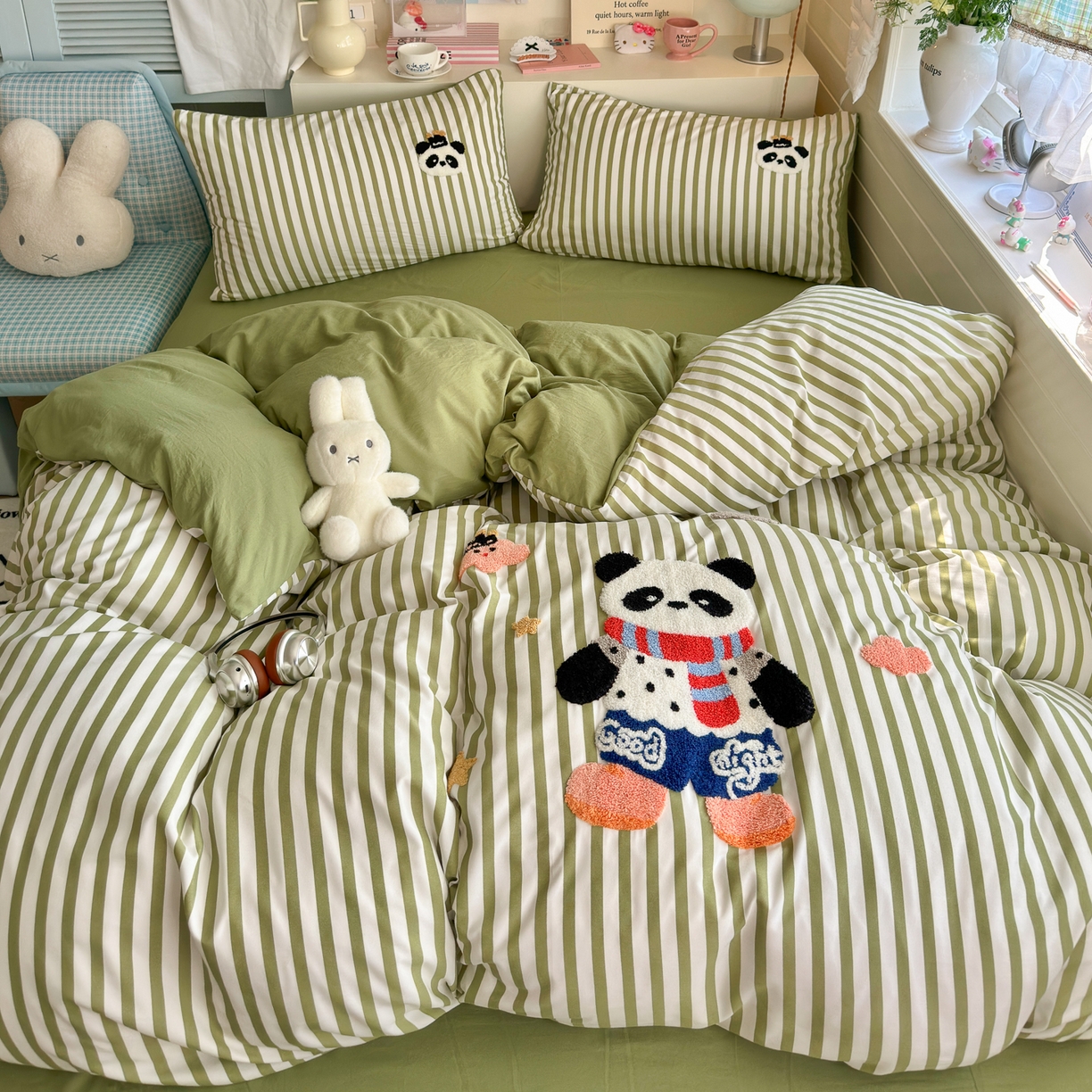 91家纺网 家纺一手货源 找家纺 （总）优卡迪家纺馆 2026新款A类亲肤水洗棉毛巾绣系列四件套下载文件包含买家秀