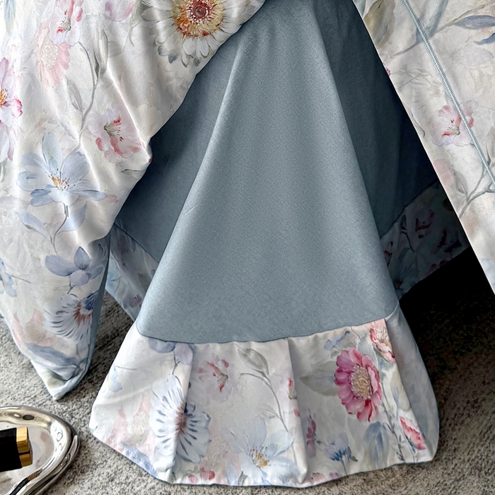 91家纺网 家纺一手货源 找家纺 朵希曼 2026新款全棉生态磨毛数码印花系列四件套 小苍兰