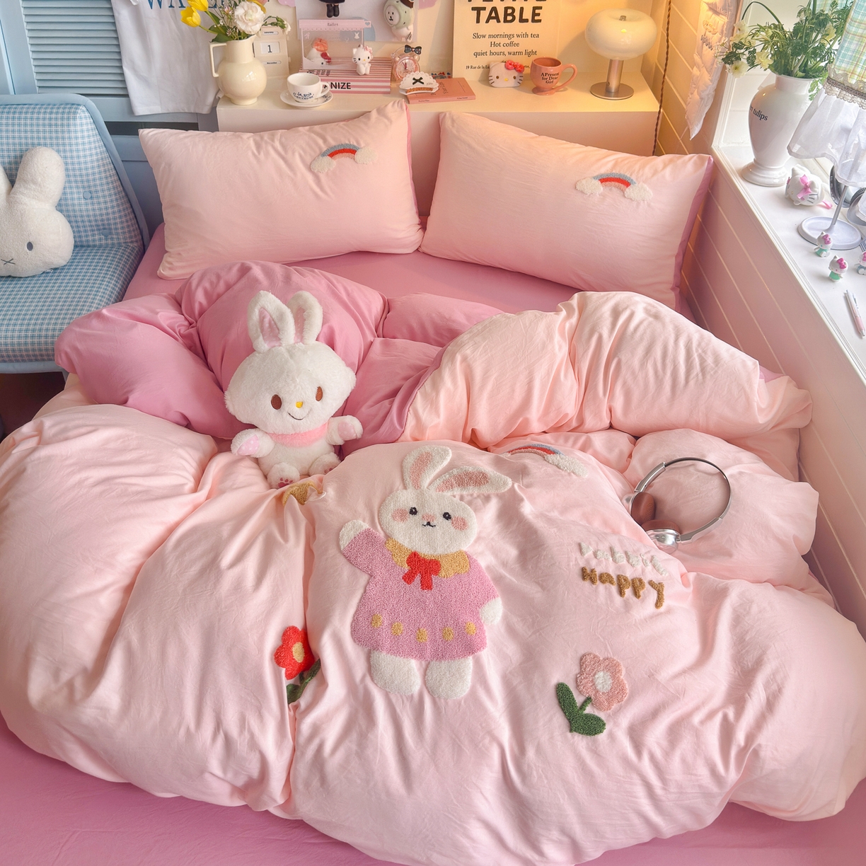 91家纺网 家纺一手货源 找家纺 （总）优卡迪家纺馆 2026新款A类亲肤水洗棉毛巾绣系列四件套下载文件包含买家秀