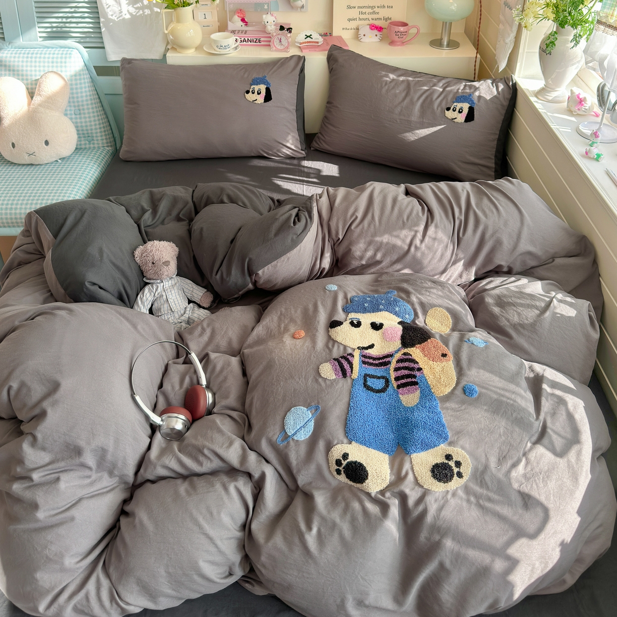 91家纺网 家纺一手货源 找家纺 （总）优卡迪家纺馆 2026新款A类亲肤水洗棉毛巾绣系列四件套下载文件包含买家秀