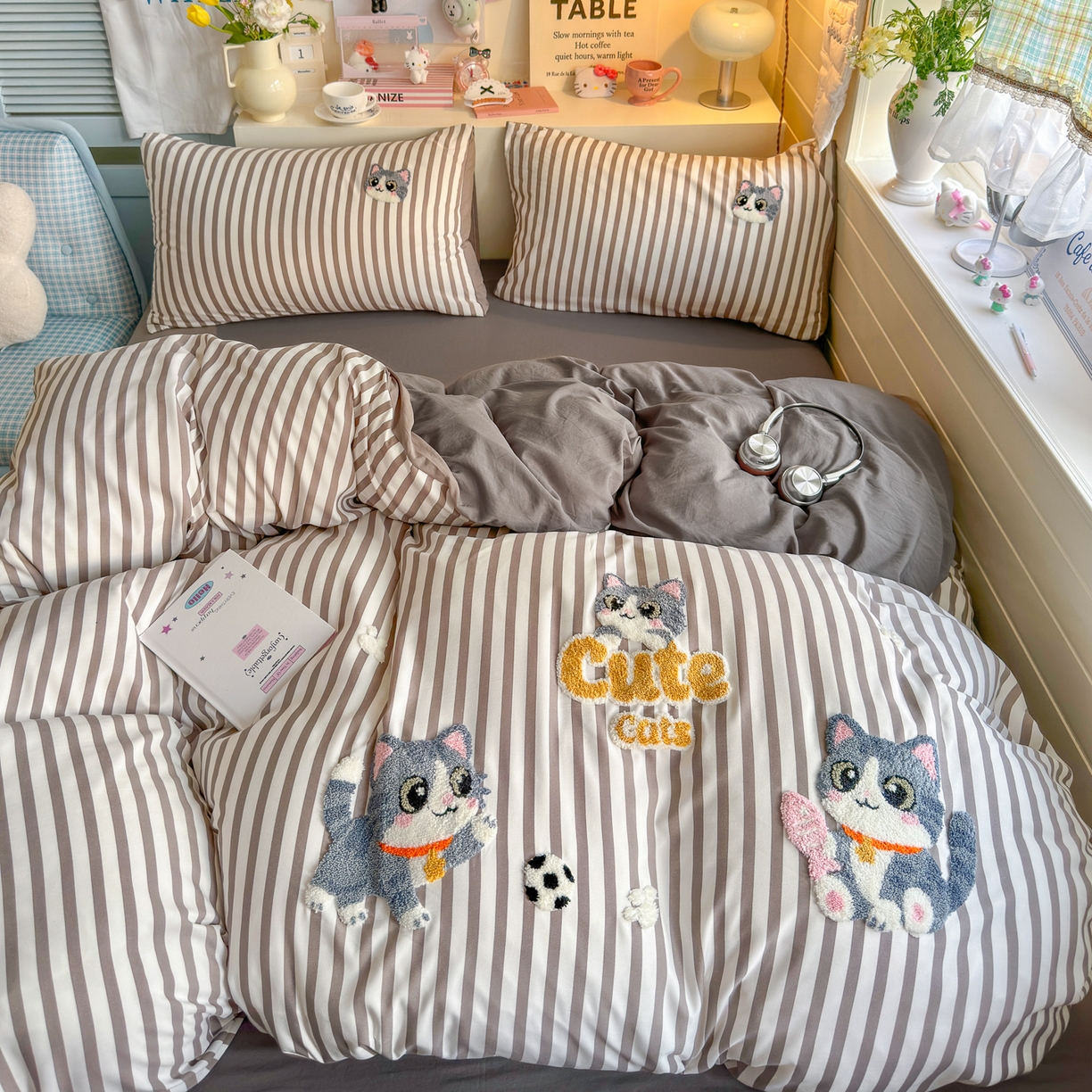 91家纺网 家纺一手货源 找家纺 （总）优卡迪家纺馆 2026新款A类亲肤水洗棉毛巾绣系列四件套下载文件包含买家秀