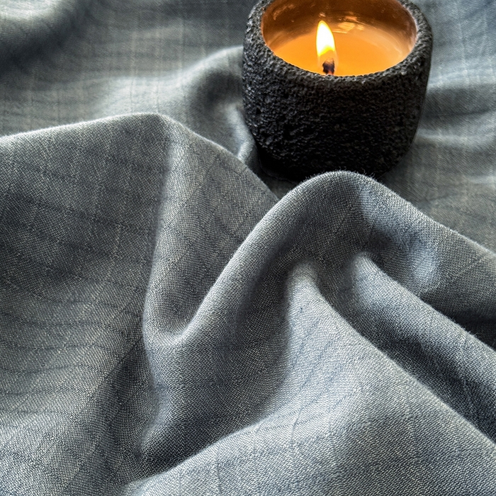 91家纺网 家纺一手货源 找家纺 法芙娜家纺 2026新款全棉色织提花床笠 蓝