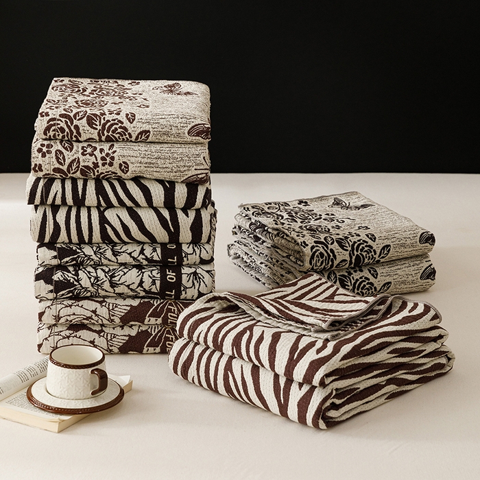 91家纺网 家纺一手货源 找家纺 （总）悦然毛巾被 2026新款美拉德色织提花全棉纯棉纱布毛巾被夏被夏凉被空调被