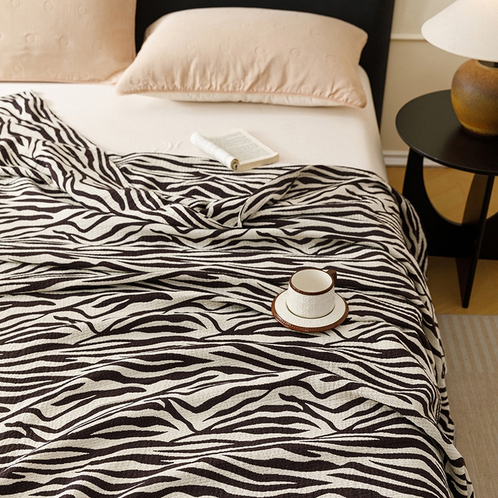 91家纺网 家纺一手货源 找家纺 悦然毛巾被 2026新款美拉德色织提花全棉纯棉纱布毛巾被夏被夏凉被空调被 简居