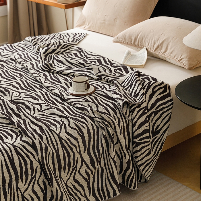 91家纺网 家纺一手货源 找家纺 悦然毛巾被 2026新款美拉德色织提花全棉纯棉纱布毛巾被夏被夏凉被空调被 简居