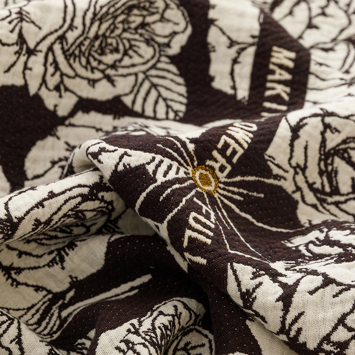 91家纺网 家纺一手货源 找家纺 悦然毛巾被 2026新款美拉德色织提花全棉纯棉纱布毛巾被夏被夏凉被空调被 夜宴玫瑰