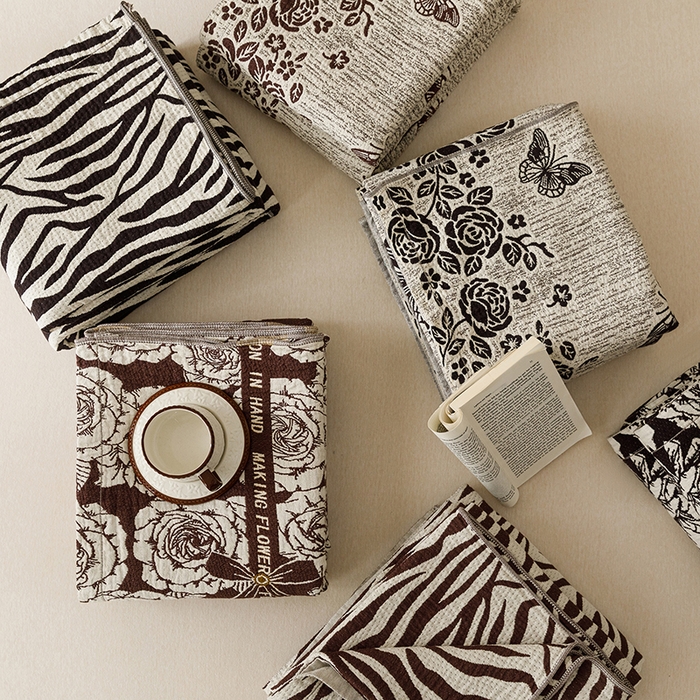 91家纺网 家纺一手货源 找家纺 悦然毛巾被 2026新款美拉德色织提花全棉纯棉纱布毛巾被夏被夏凉被空调被 组合图仅供展示不可下单