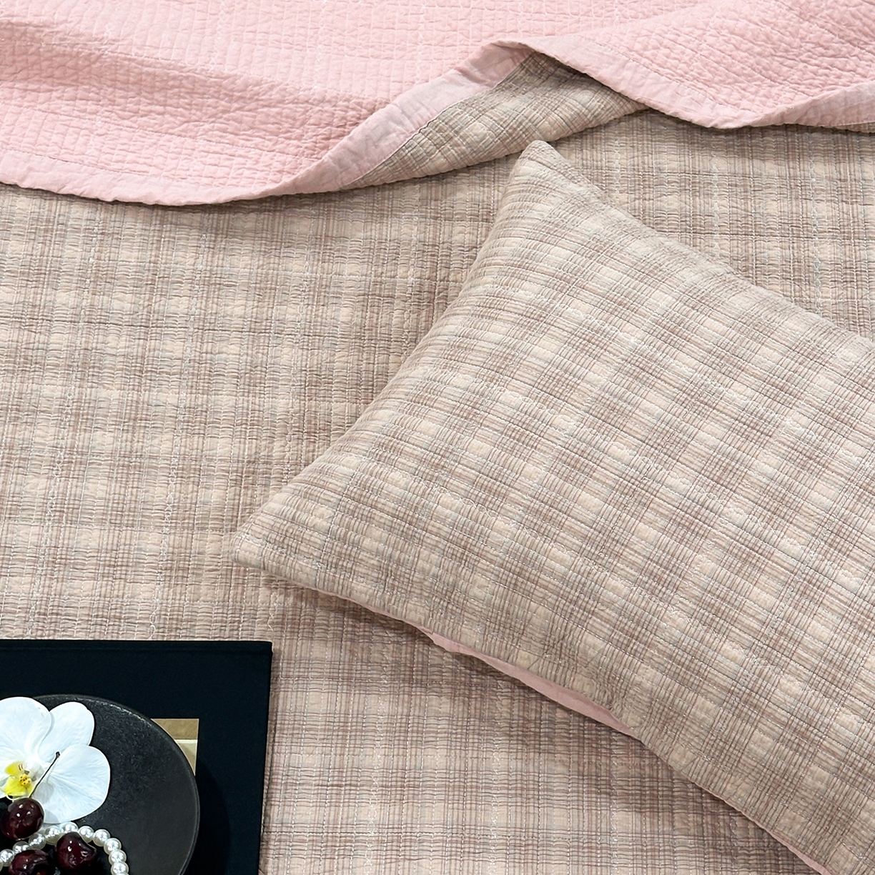 91家纺网 家纺一手货源 找家纺 （总）床盖工厂店 2026新款双面水洗全棉填充棉花床盖三件套-欧瑞系列