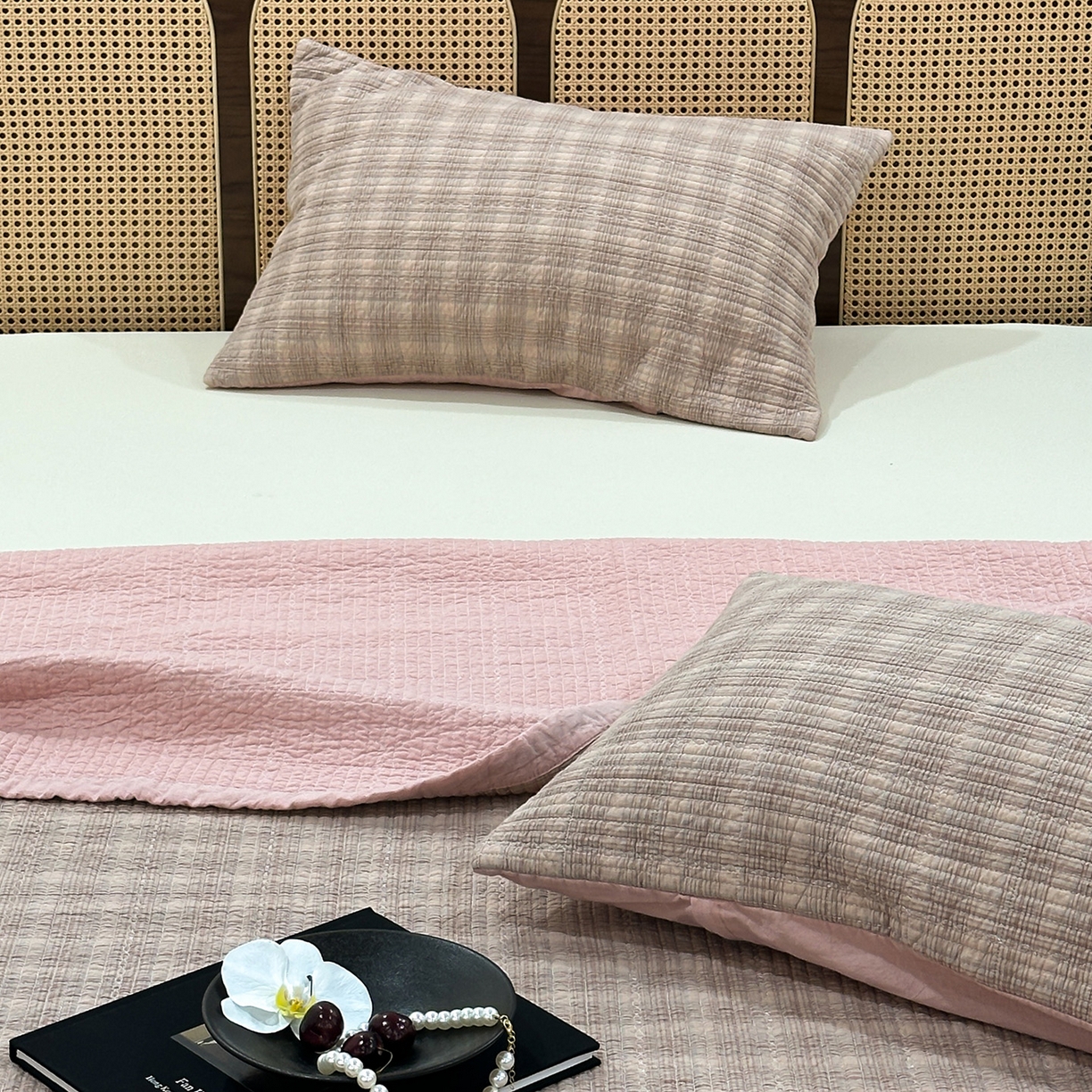 91家纺网 家纺一手货源 找家纺 （总）床盖工厂店 2026新款双面水洗全棉填充棉花床盖三件套-欧瑞系列