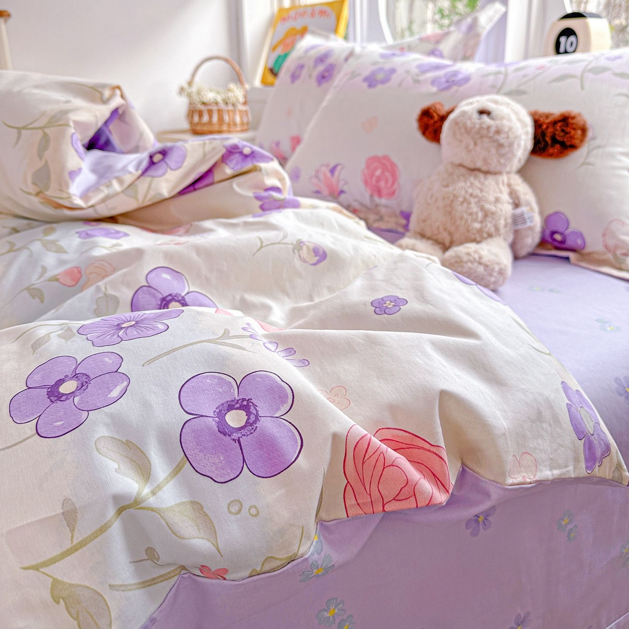 91家纺网 家纺一手货源 找家纺 （总）恩泽家纺 2026新款13372ins全棉印花四件套单品系列-四件套