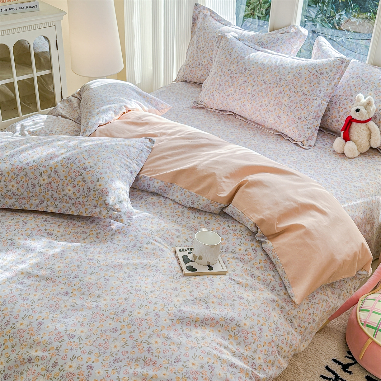 91家纺网 家纺一手货源 找家纺 帛织澜家纺 2026新款A类新疆全棉12868单品印花全棉纯棉被套系列（预留缩水，提供质检报告） 樱芝