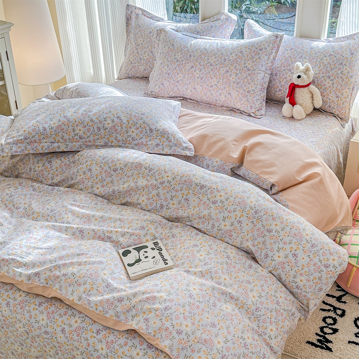 91家纺网 家纺一手货源 找家纺 帛织澜家纺 2026新款A类新疆全棉12868单品印花全棉纯棉被套系列（预留缩水，提供质检报告） 樱芝