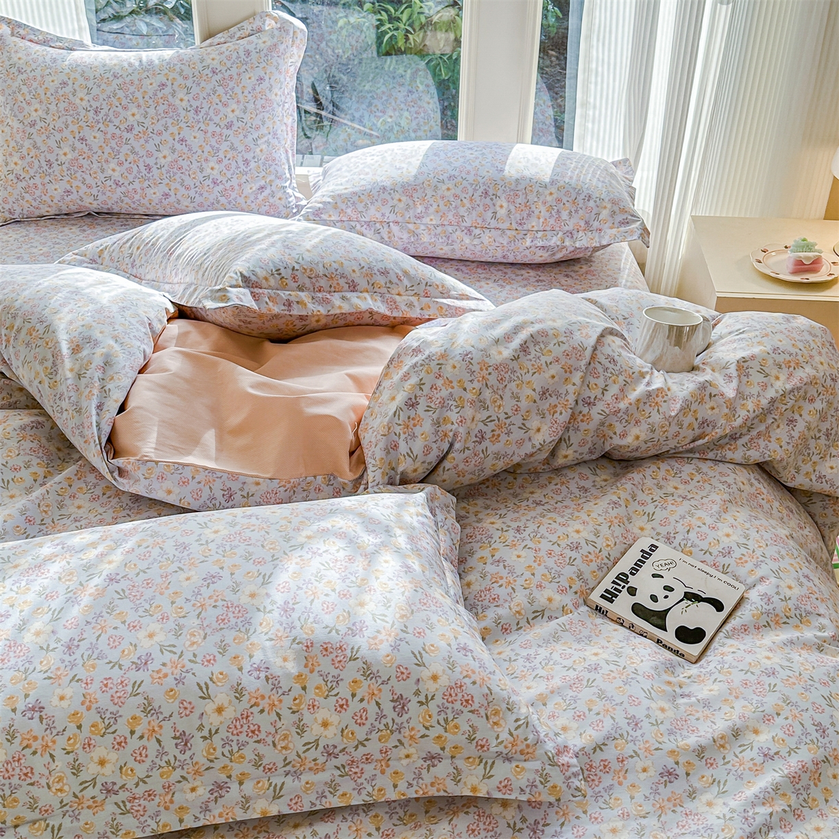 91家纺网 家纺一手货源 找家纺 帛织澜家纺 2026新款A类新疆全棉12868单品印花全棉纯棉被套系列（预留缩水，提供质检报告） 樱芝