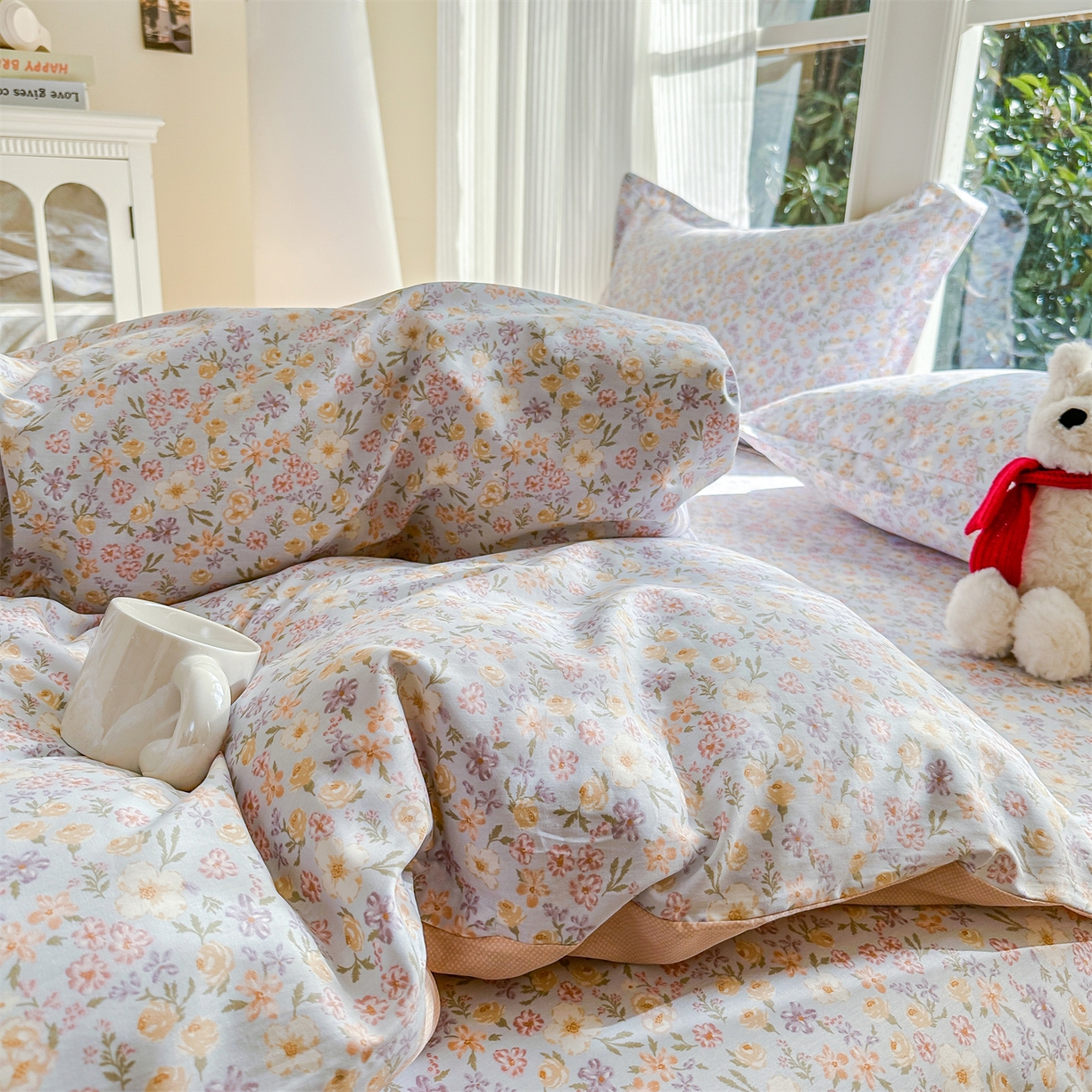 91家纺网 家纺一手货源 找家纺 帛织澜家纺 2026新款A类新疆全棉12868单品印花全棉纯棉被套系列（预留缩水，提供质检报告） 樱芝