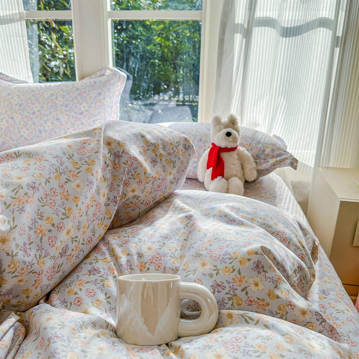 91家纺网 家纺一手货源 找家纺 帛织澜家纺 2026新款A类新疆全棉12868单品印花全棉纯棉被套系列（预留缩水，提供质检报告） 樱芝