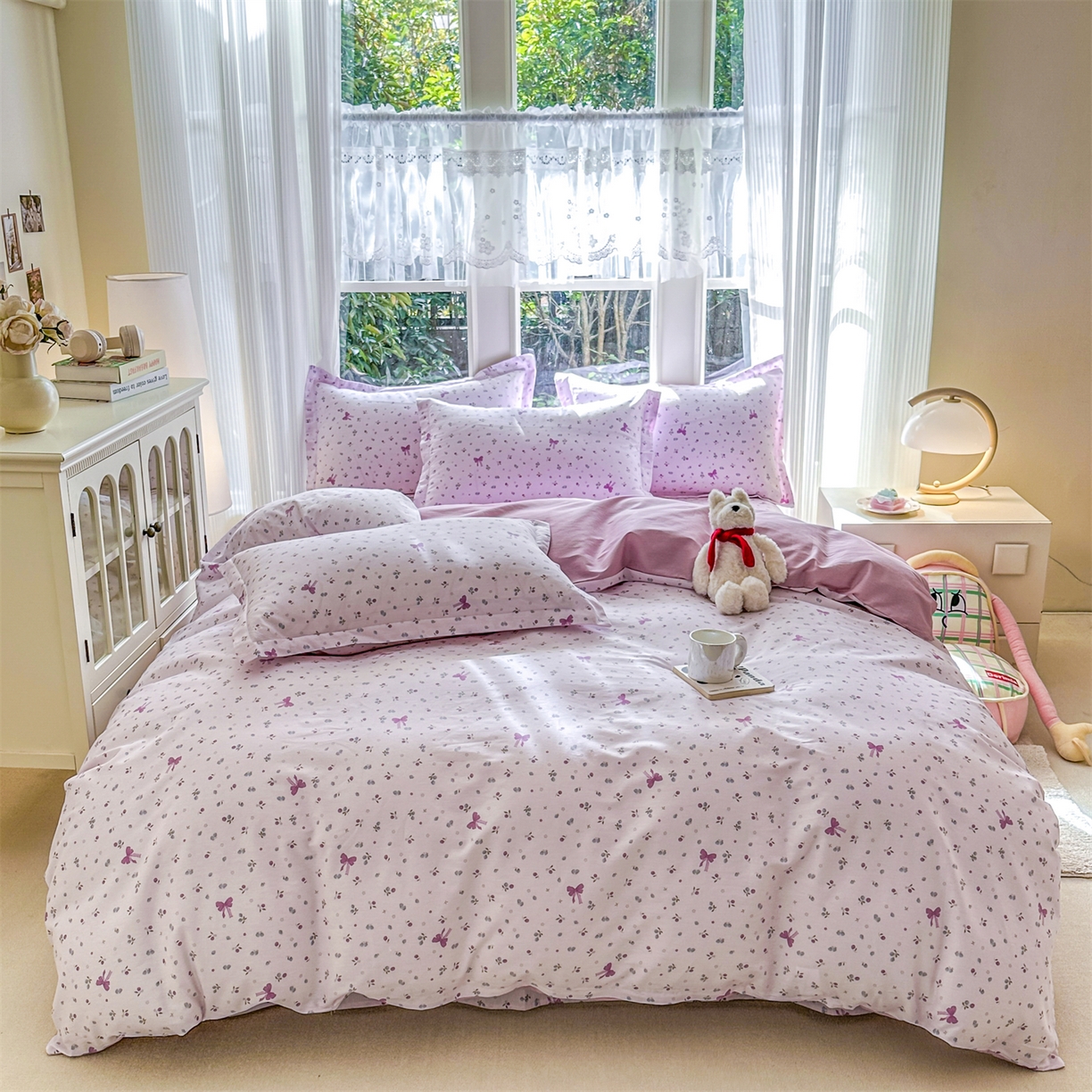 91家纺网 家纺一手货源 找家纺 帛织澜家纺 2026新款A类新疆全棉12868单品印花全棉纯棉被套系列（预留缩水，提供质检报告） 童话花町