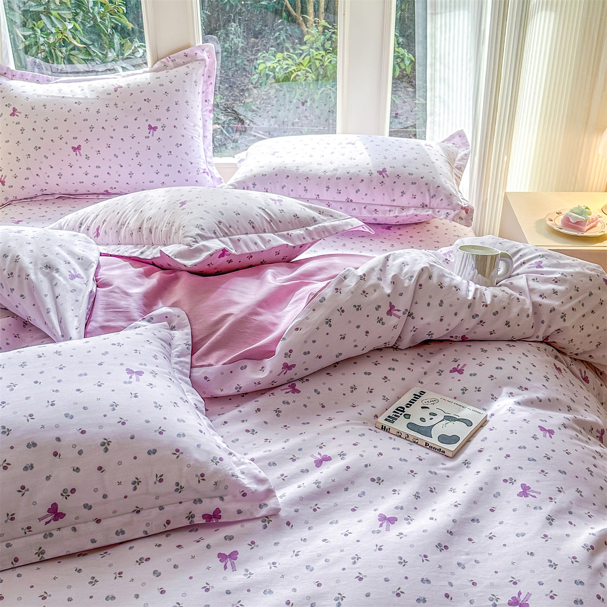 91家纺网 家纺一手货源 找家纺 帛织澜家纺 2026新款A类新疆全棉12868单品印花全棉纯棉被套系列（预留缩水，提供质检报告） 童话花町