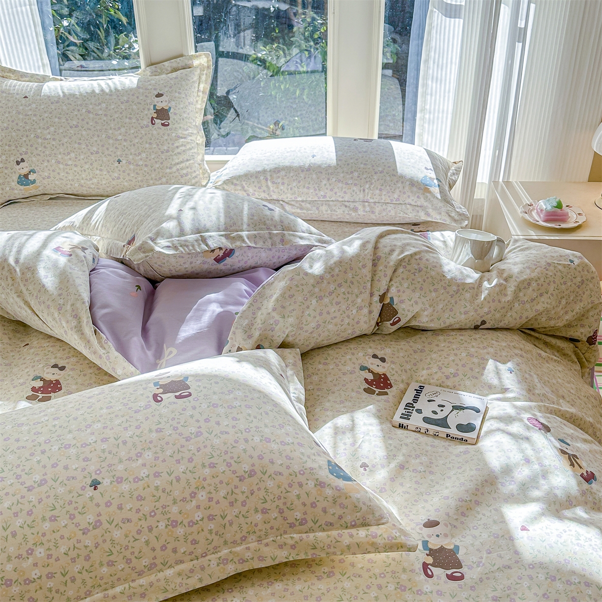 91家纺网 家纺一手货源 找家纺 帛织澜家纺 2026新款A类新疆全棉12868单品印花全棉纯棉被套系列（预留缩水，提供质检报告） 碎花学院