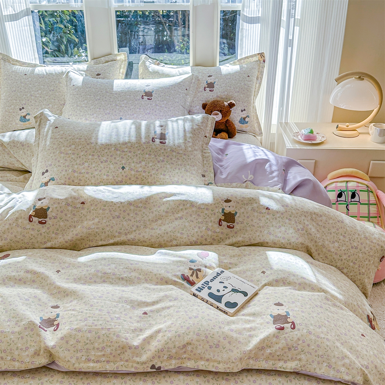 91家纺网 家纺一手货源 找家纺 帛织澜家纺 2026新款A类新疆全棉12868单品印花全棉纯棉被套系列（预留缩水，提供质检报告） 碎花学院