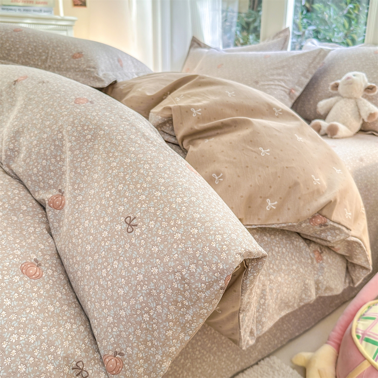 91家纺网 家纺一手货源 找家纺 帛织澜家纺 2026新款A类新疆全棉12868单品印花全棉纯棉被套系列（预留缩水，提供质检报告） 碎花拾影