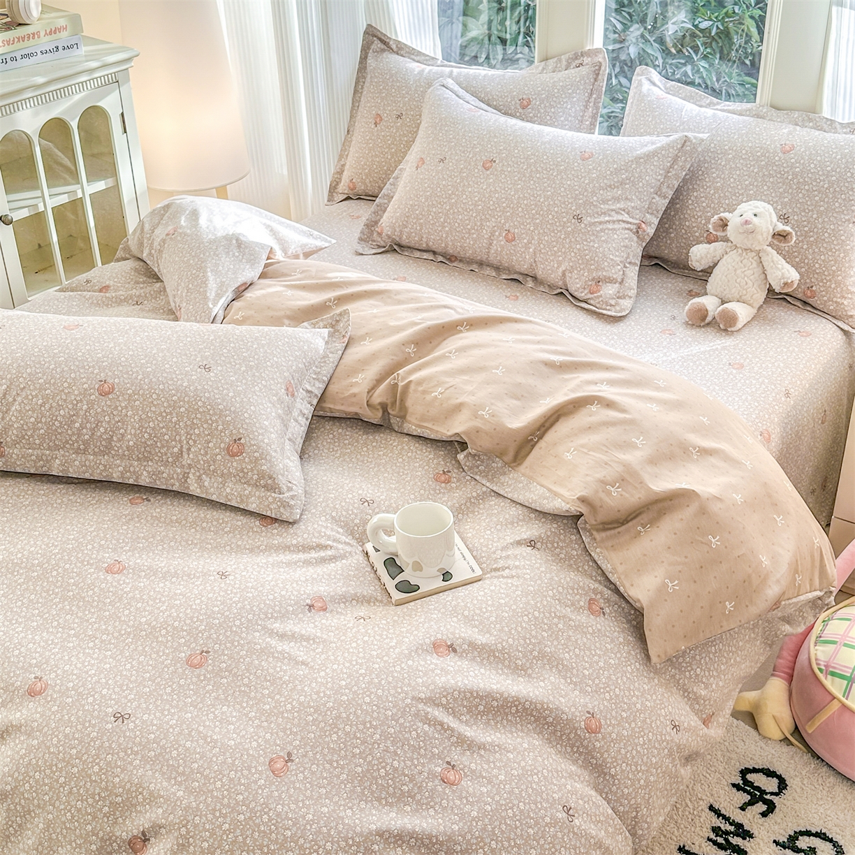 91家纺网 家纺一手货源 找家纺 帛织澜家纺 2026新款A类新疆全棉12868单品印花全棉纯棉被套系列（预留缩水，提供质检报告） 碎花拾影