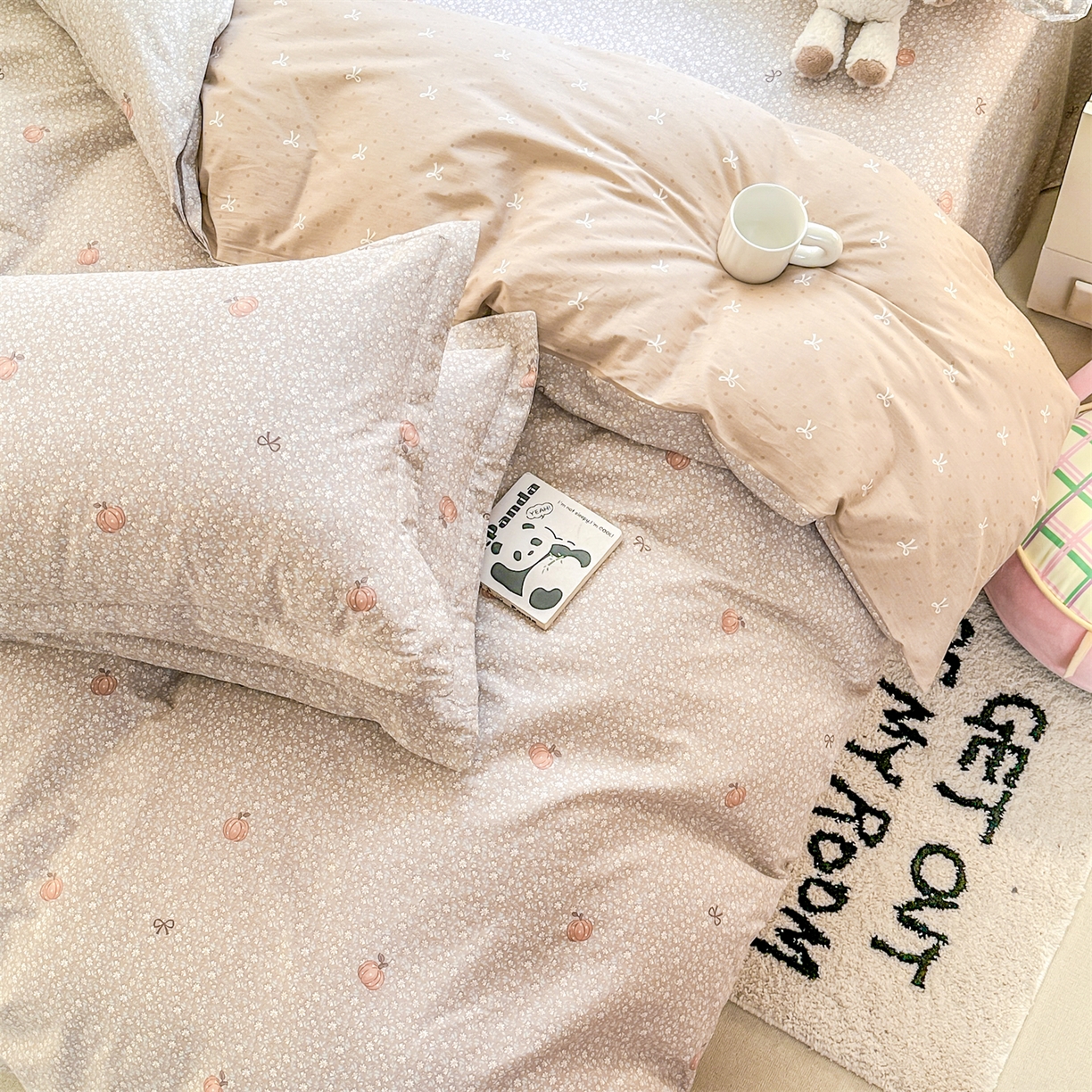 91家纺网 家纺一手货源 找家纺 帛织澜家纺 2026新款A类新疆全棉12868单品印花全棉纯棉被套系列（预留缩水，提供质检报告） 碎花拾影